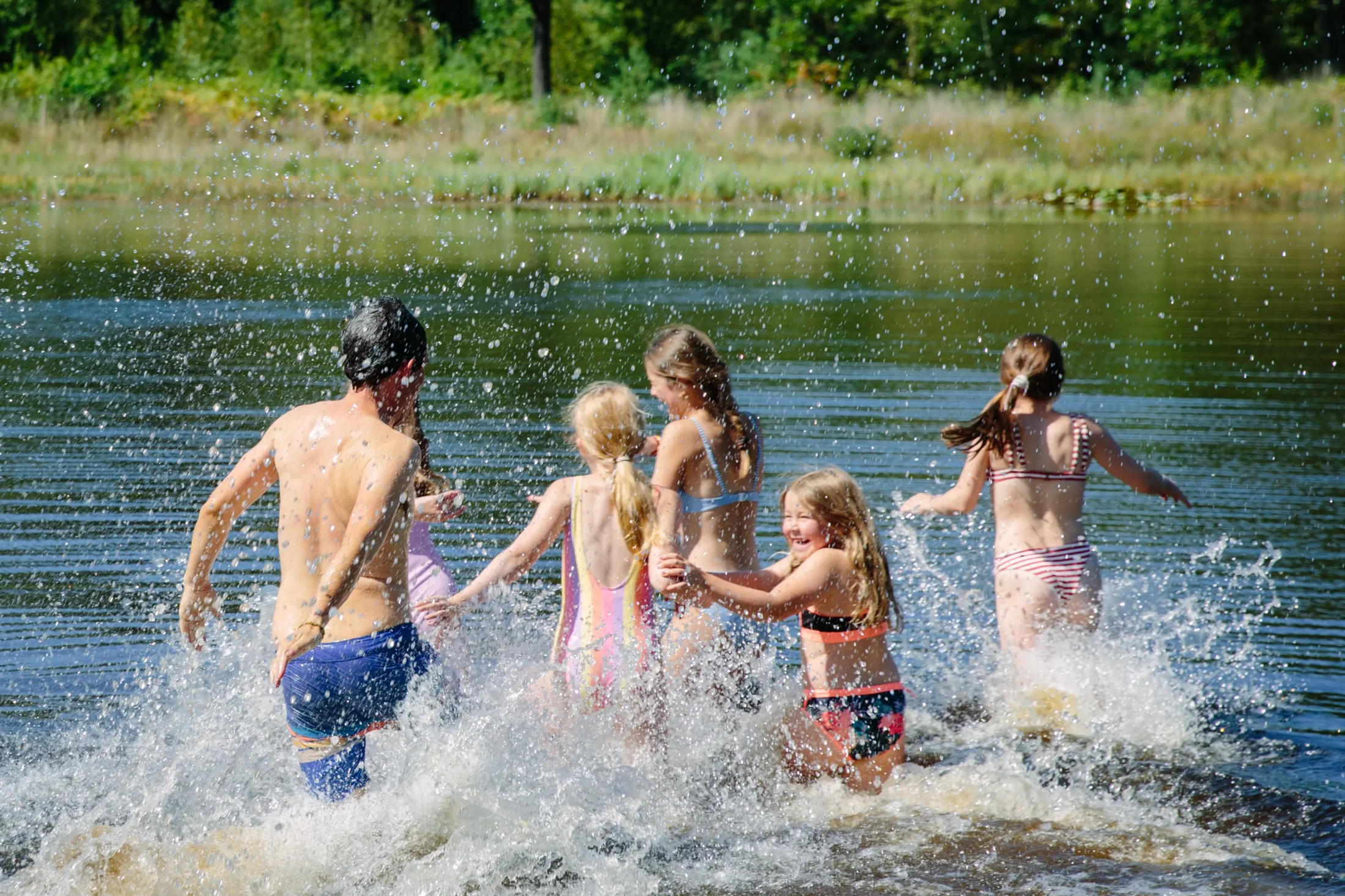 Spelen in het water